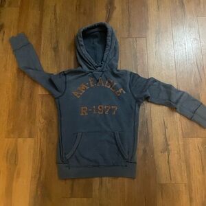 Navy AE Vintage, Double Stitched hoodie
